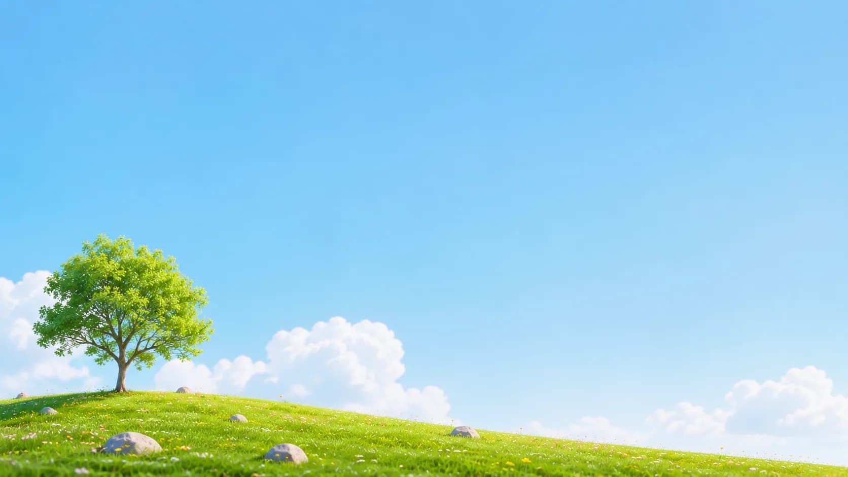 Scenic meadow background